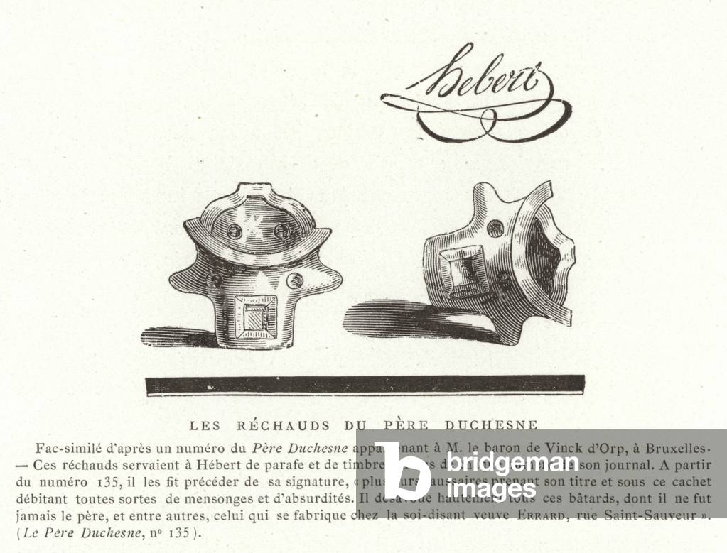 The stoves of Pere Duchesne (engraving)