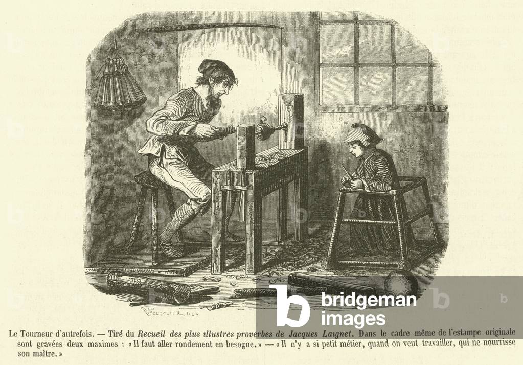Le Tourneur d'autrefois (engraving)