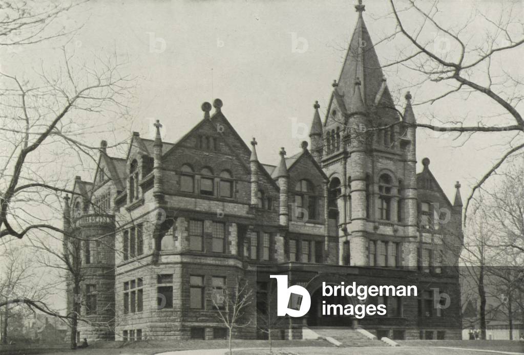 Toronto: Victoria College, Queen's Park (b/w photo)