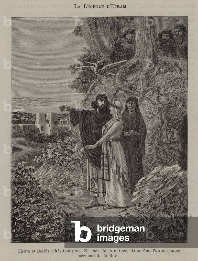 The legend of Hiram (engraving)