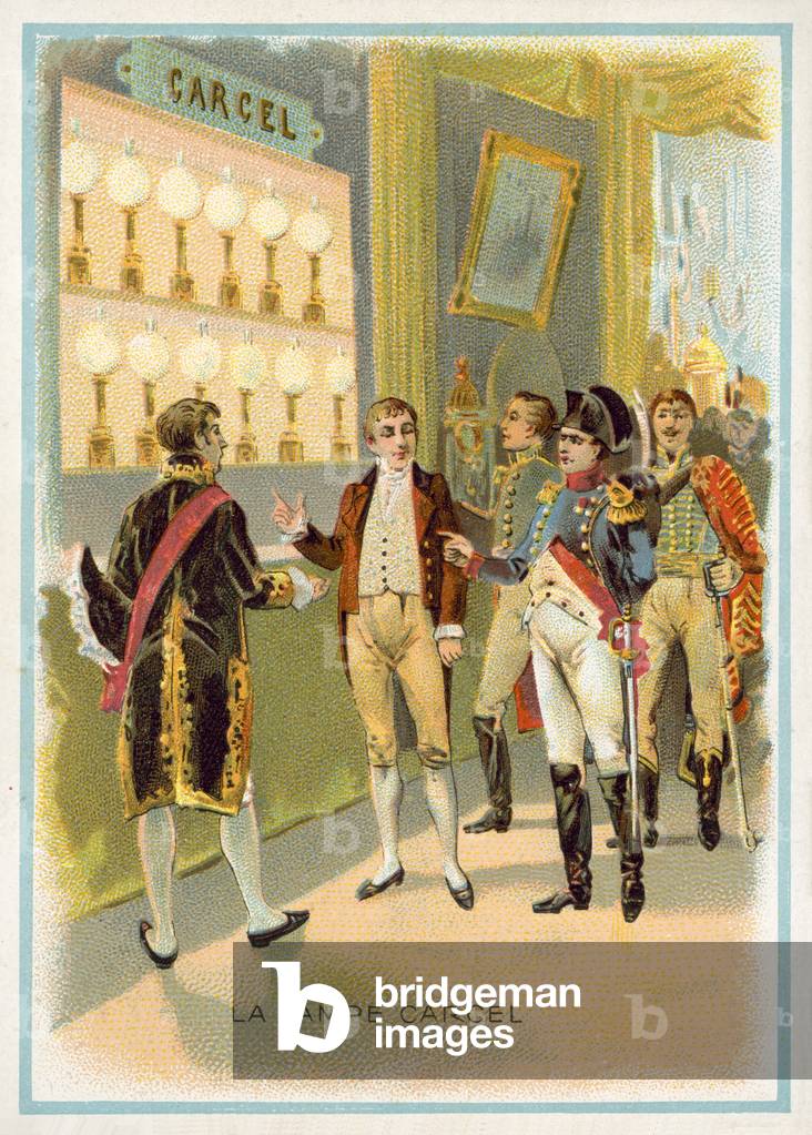 Carcel Lamps, France, 19th Century (chromolitho)