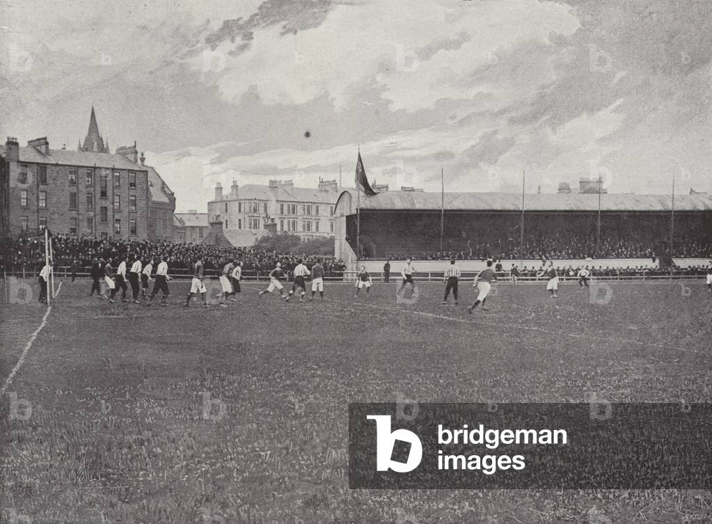 Cathkin Park Football Ground, Glasgow (b/w photo)