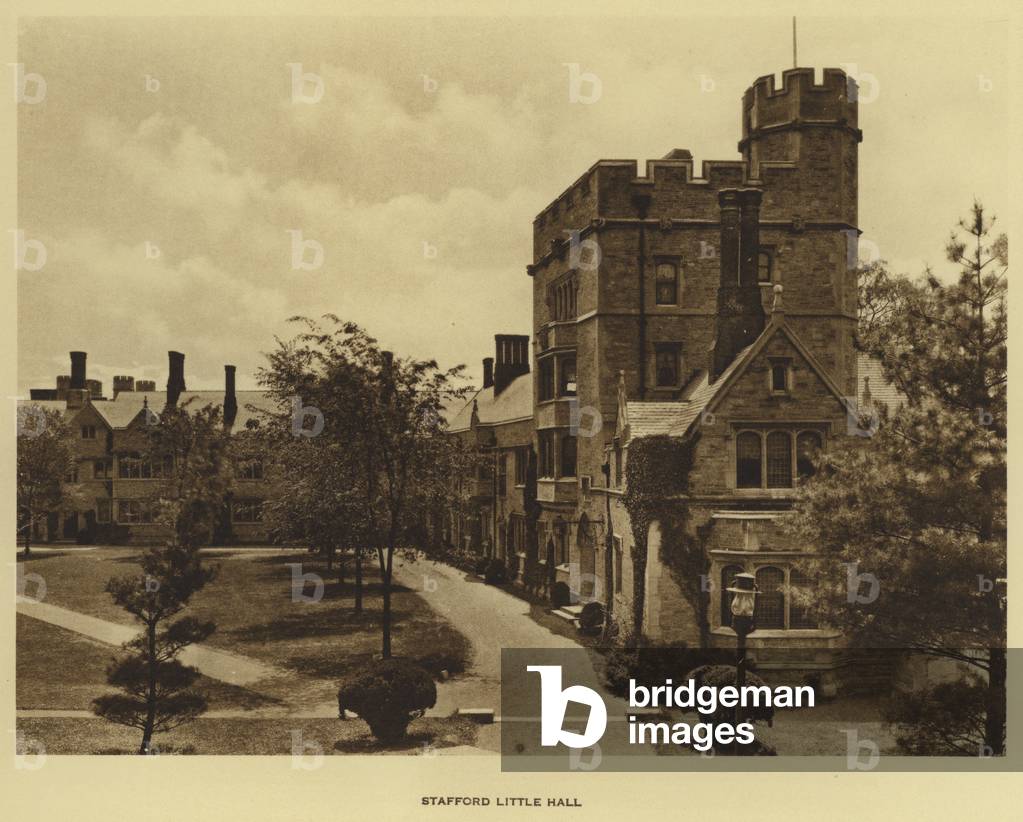 Princeton University: Stafford Little Hall (b/w photo)