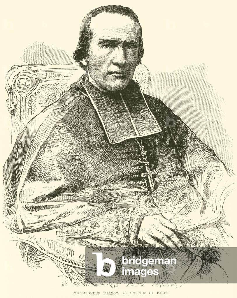 Monseigneur Darboy, Archbishop of Paris, March 1871 (engraving)