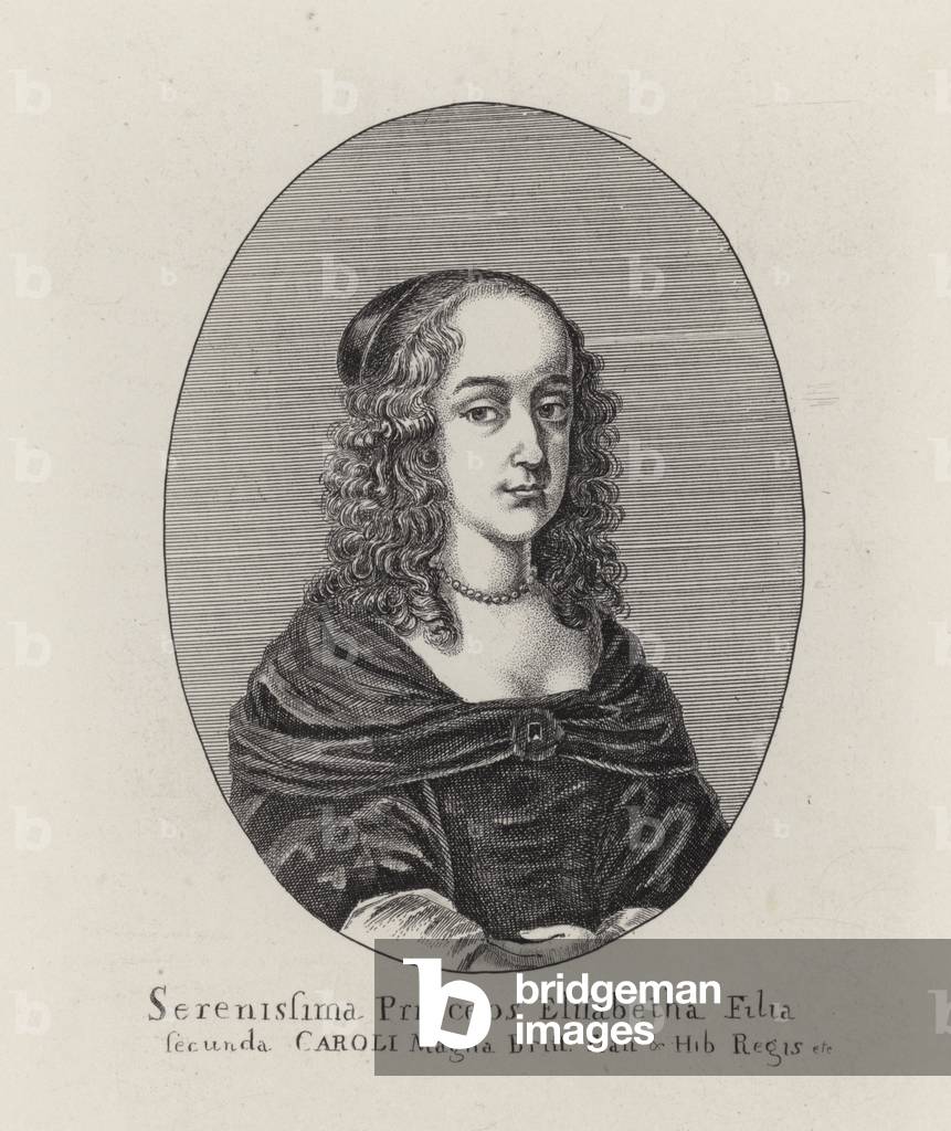Princess Elizabeth, second daughter of King Charles I (engraving)