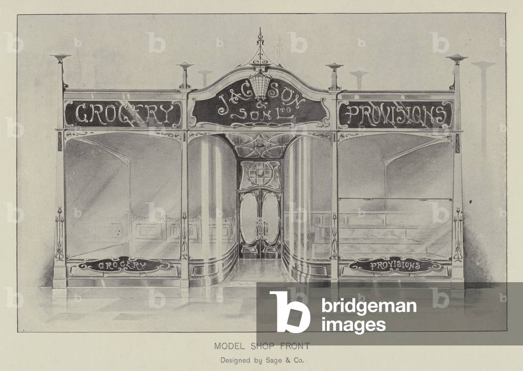 Model shop front (litho)