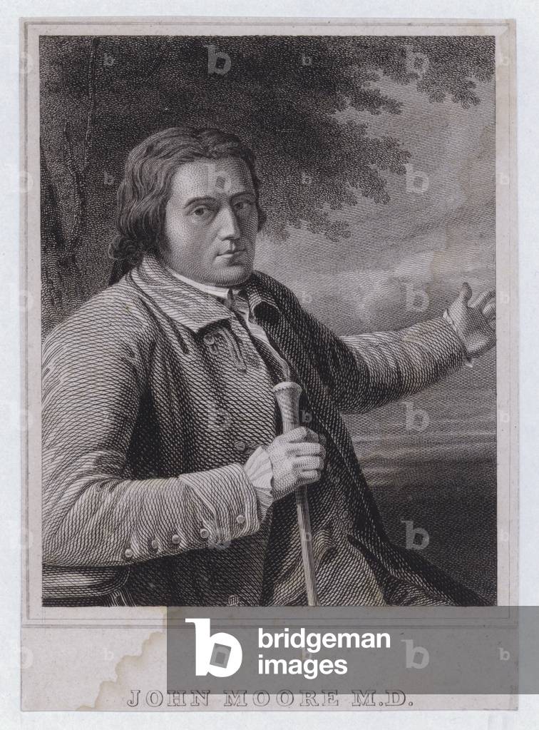 John Moore, Scottish physician (engraving)