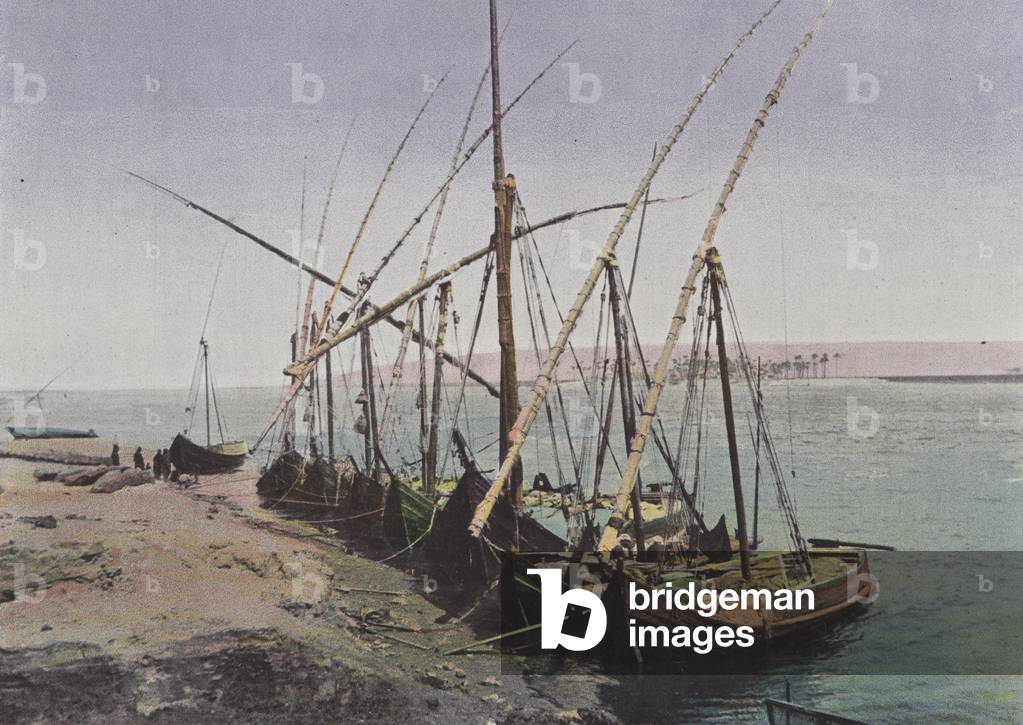 Barques Sur Le Nil (colour photo)