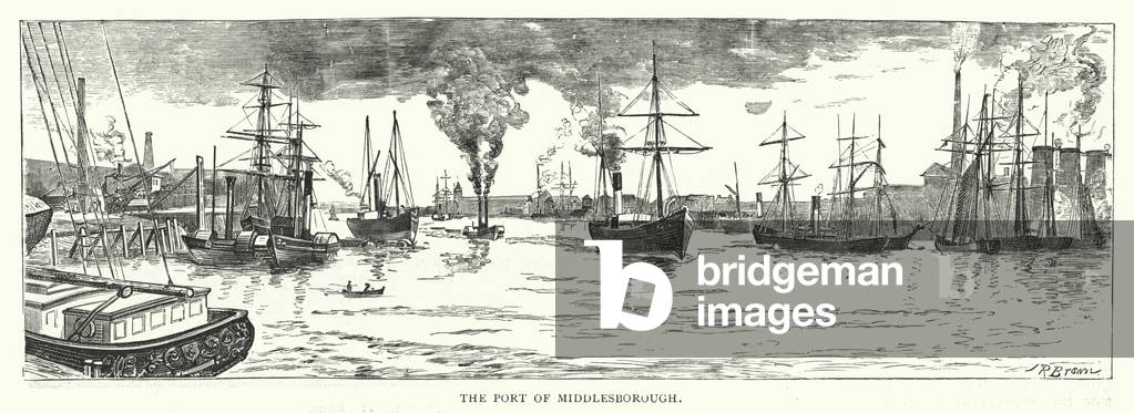 The Port of Middlesborough (engraving)