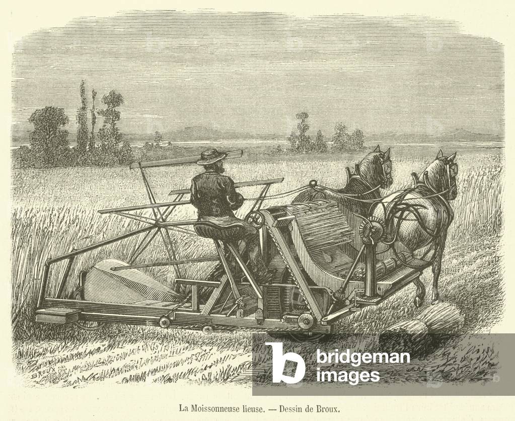 La Moissonneuse lieuse (engraving)