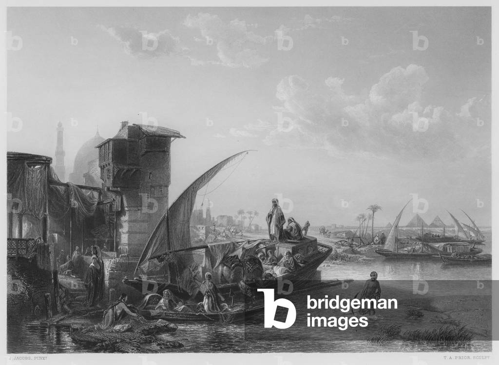 Morning on the Nile, from the picture in the Royal Collection (engraving)