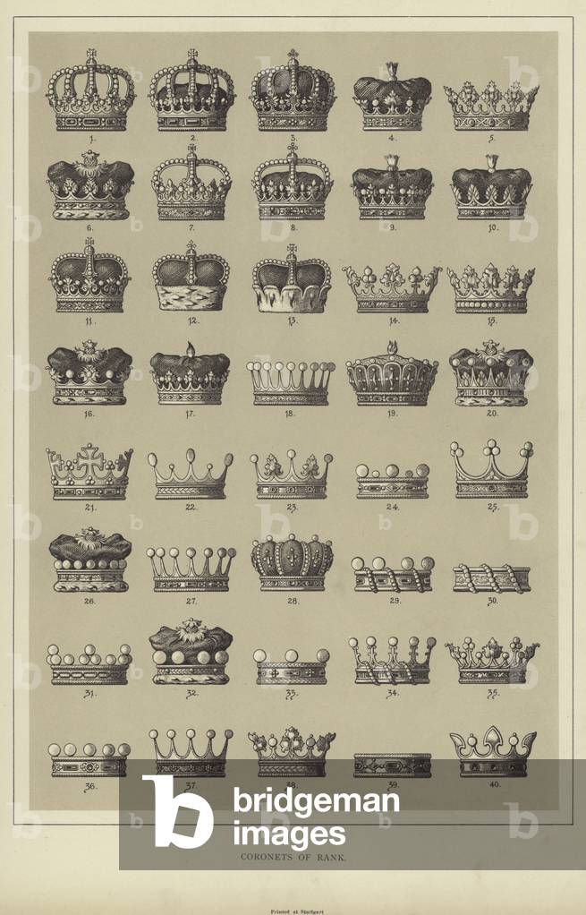 Coronets of Rank (litho)