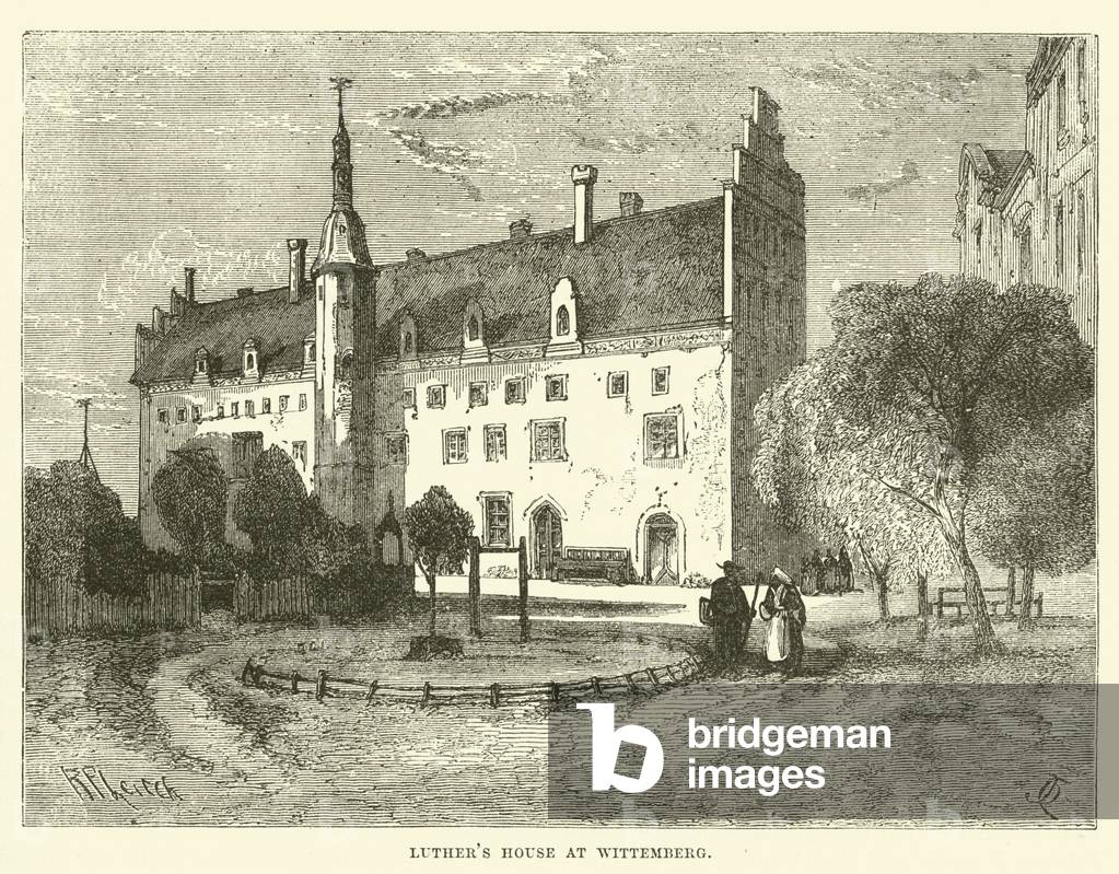 Luther's House at Wittemberg (engraving)