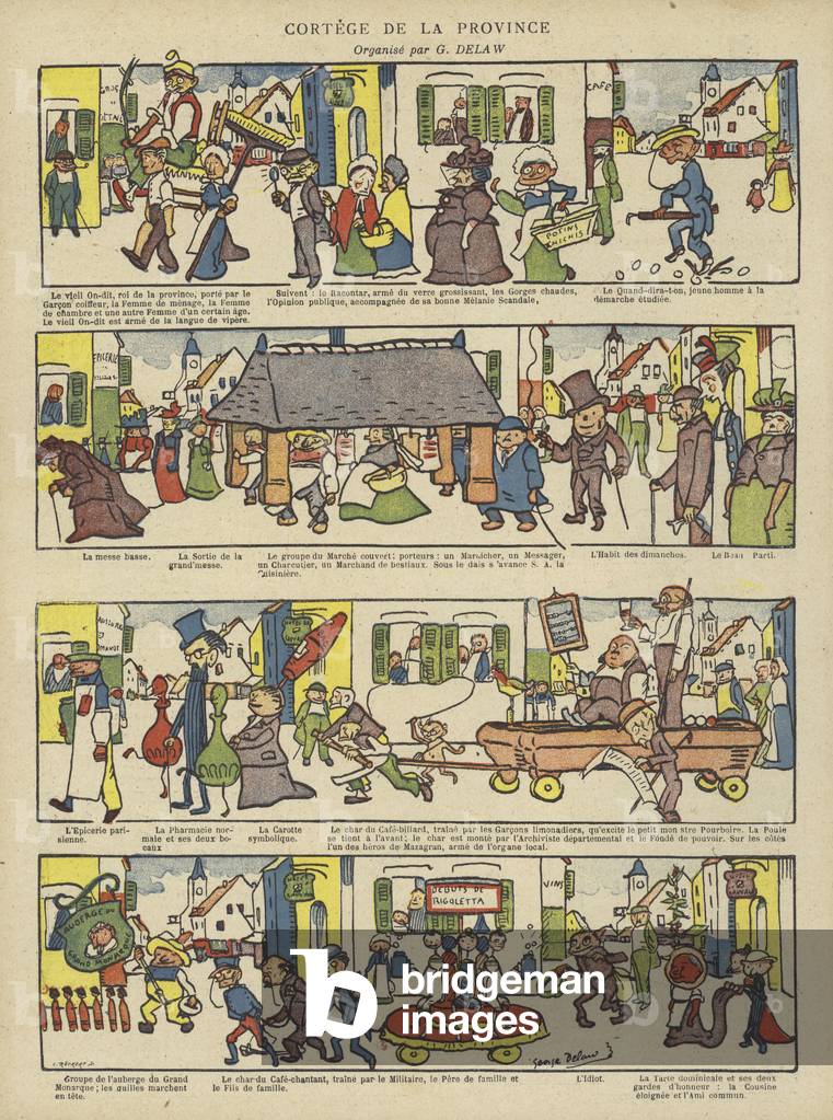 Illustration for Le Rire (colour litho)