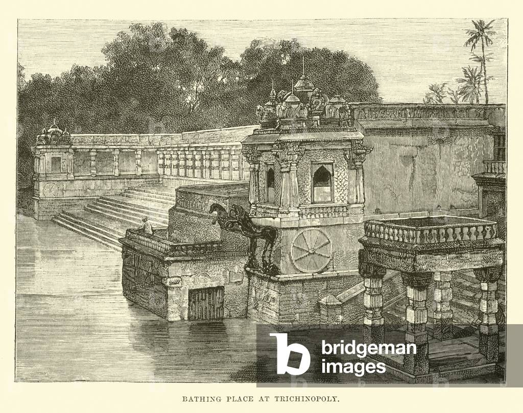 Bathing Place at Trichinopoly (engraving)