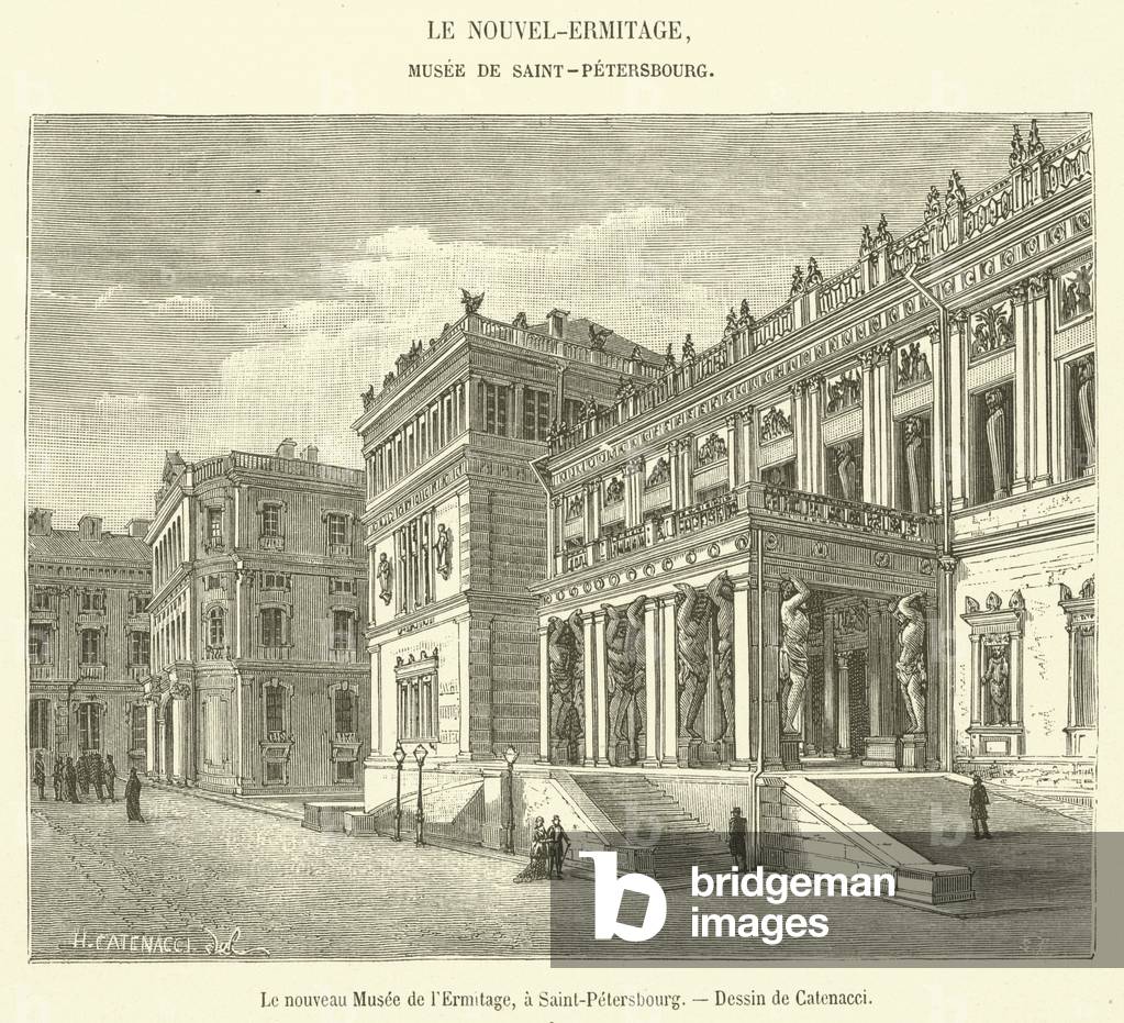 Le nouveau Musee de l'Ermitage, a Saint-Petersbourg (engraving)
