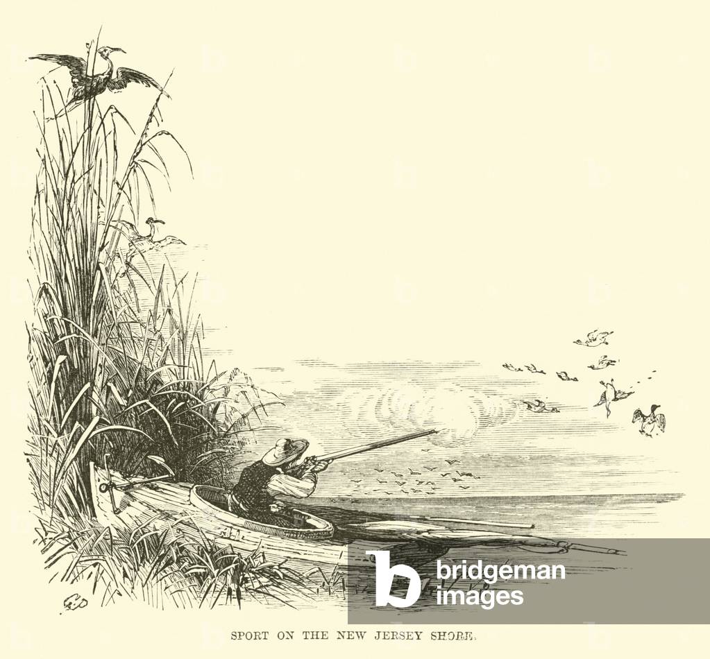 Sport on the New Jersey Shore (engraving)