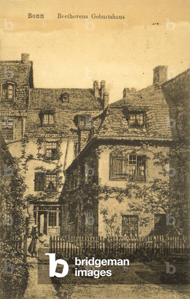 Bonn, Beethoven's Birthplace (litho)