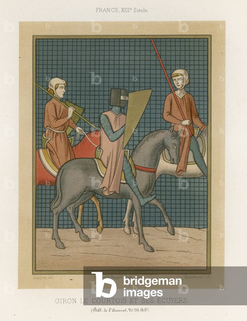 Guiron le Courtois and the Squires (chromolitho)