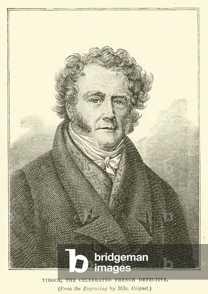 Vidocq, the celebrated French detective (engraving)