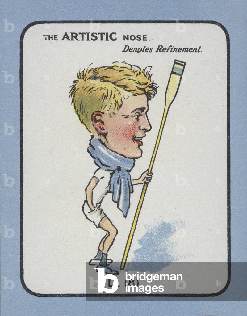 The Artistic Nose Denotes Refinement (colour litho)