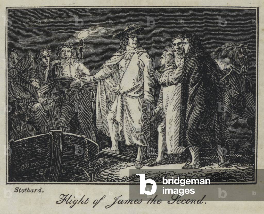 Flight of James the Second (engraving)
