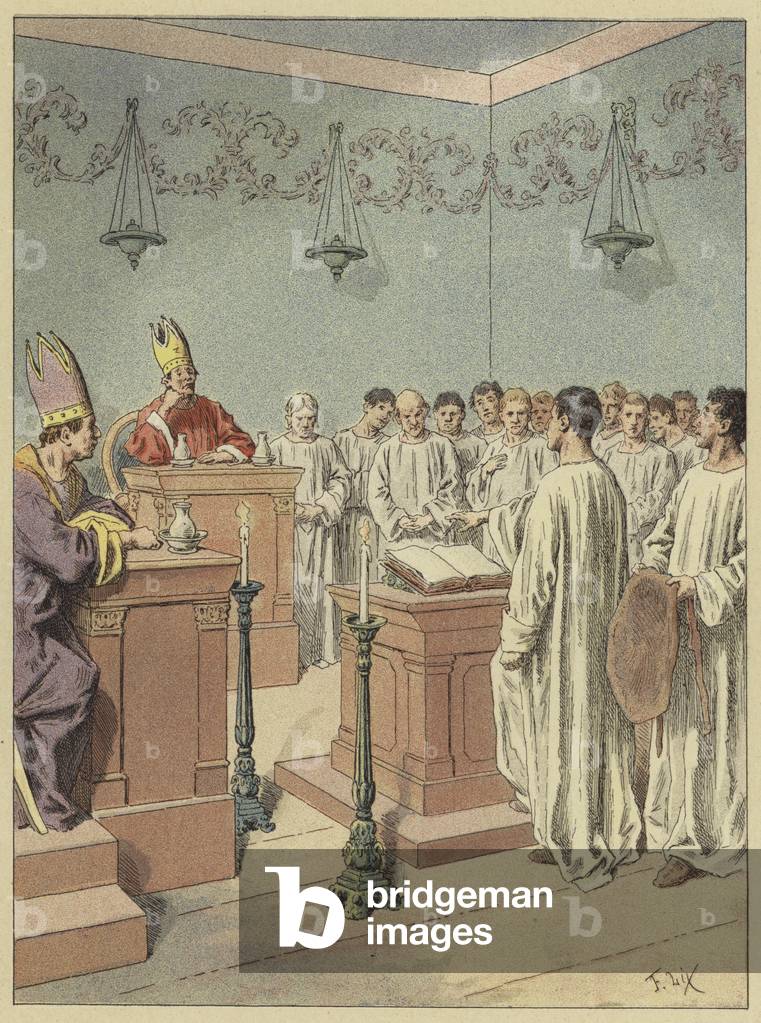 Initiation Mormonne (colour litho)