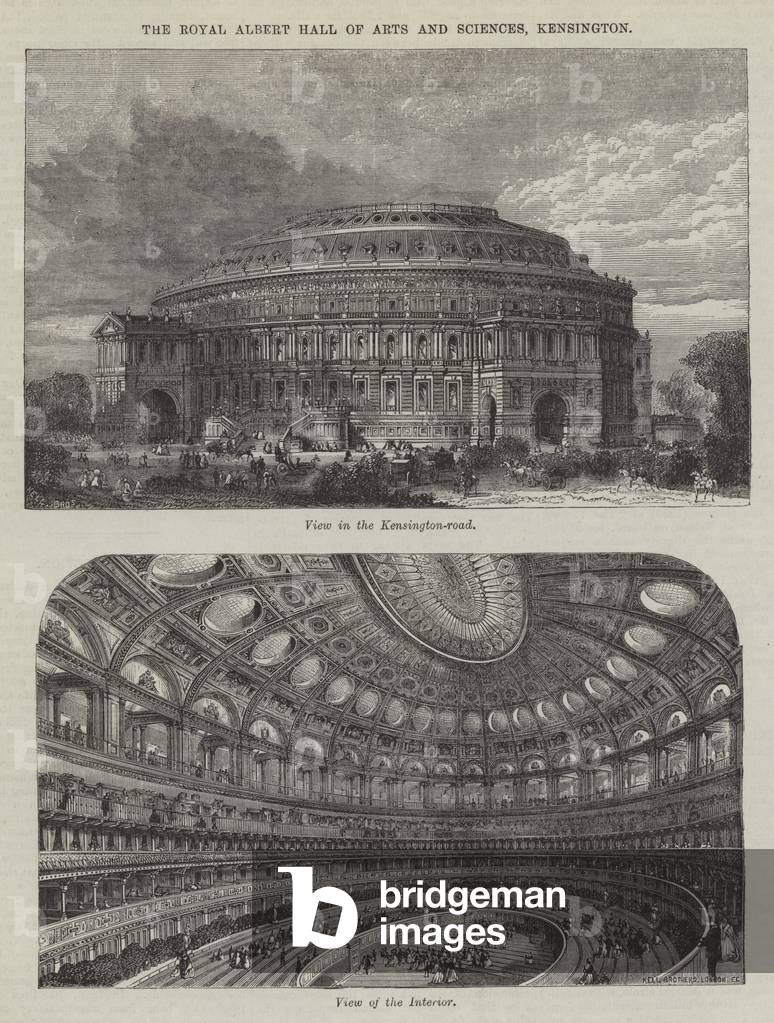 The Royal Albert Hall of Arts and Sciences, Kensington (engraving)