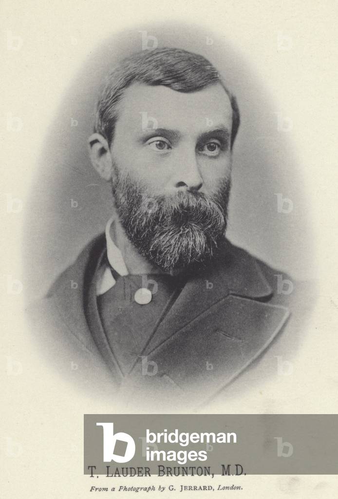 T Lauder Brunton, MD (b/w photo)