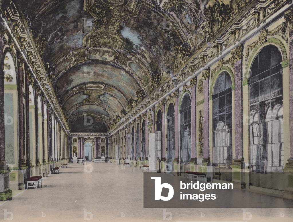 Galerie des Glaces, Glass Gallery (coloured photo)