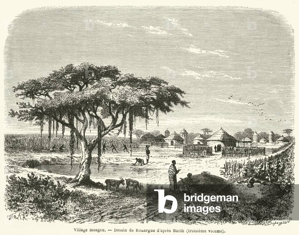 Village mosgou (engraving)