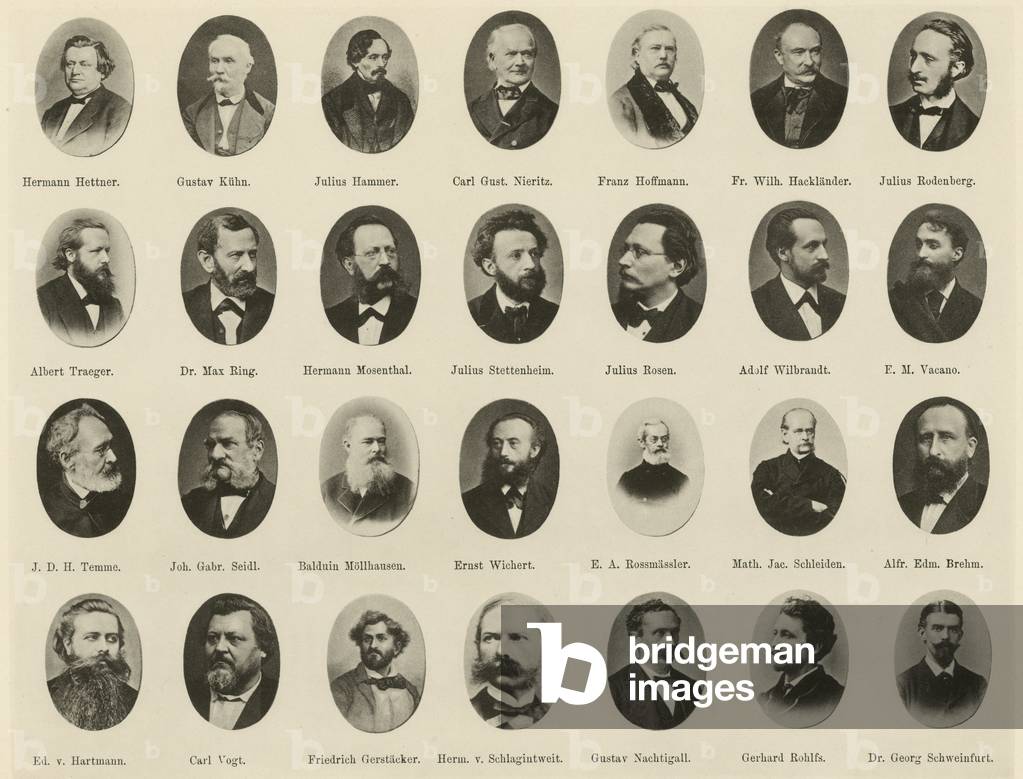 Portraits of famous Germans from Ritter vom Deutschen Geiste (litho)