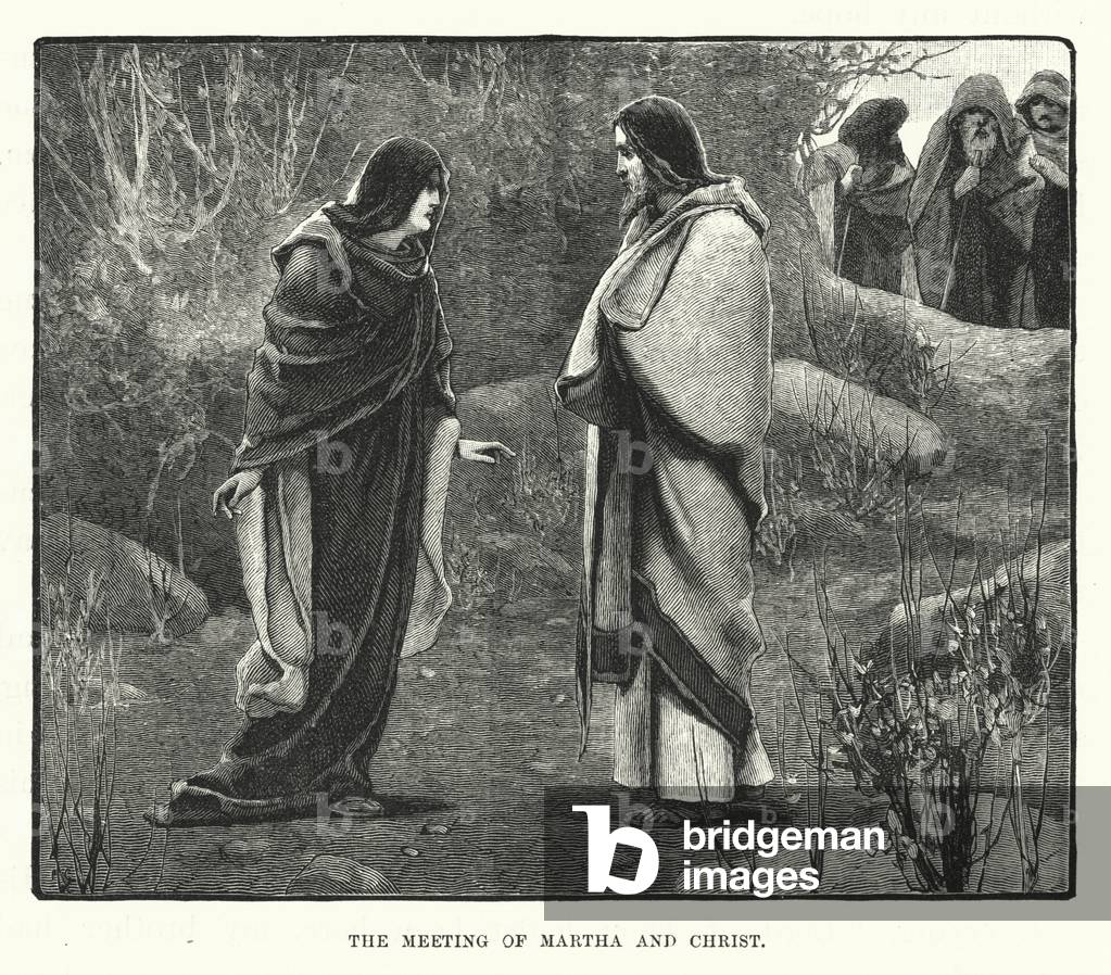 The Meeting of Martha and Christ (engraving)