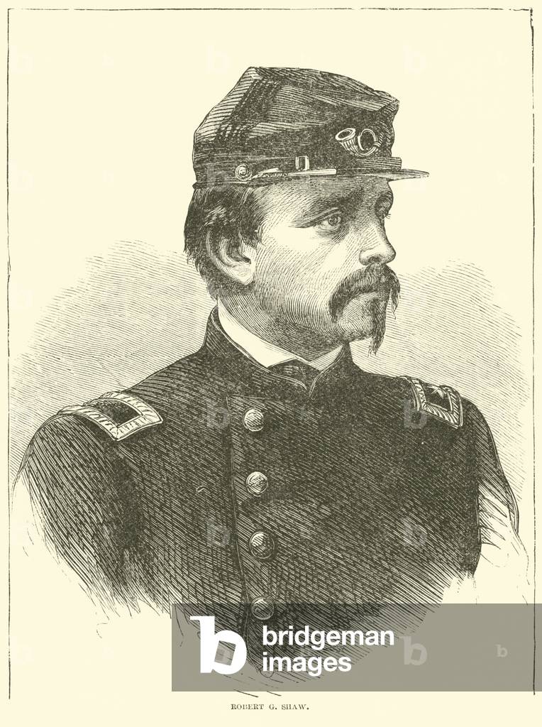 Robert G Shaw, July 1863 (engraving)