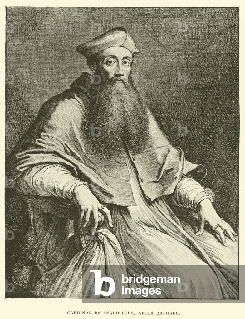 Cardinal Reginald Pole, after Raphael (engraving)