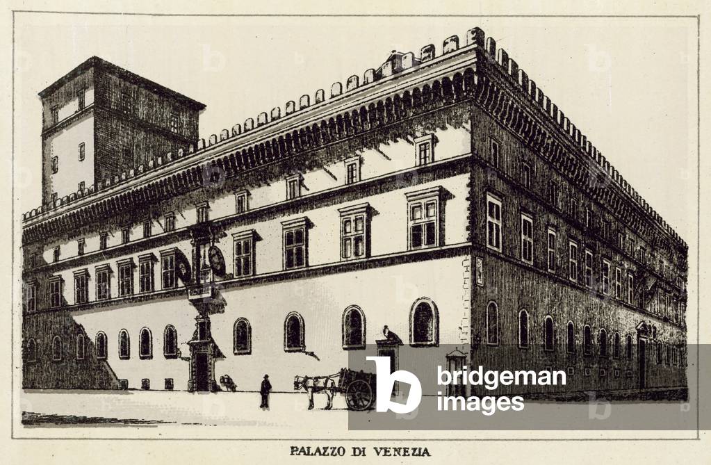 Roma: Palazzo Di Venezia (litho)