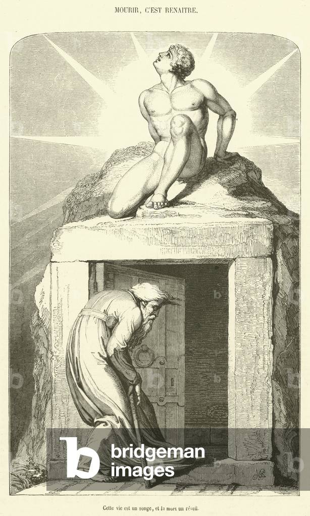 Cette vie est un songe, et la mort un reveil (engraving)