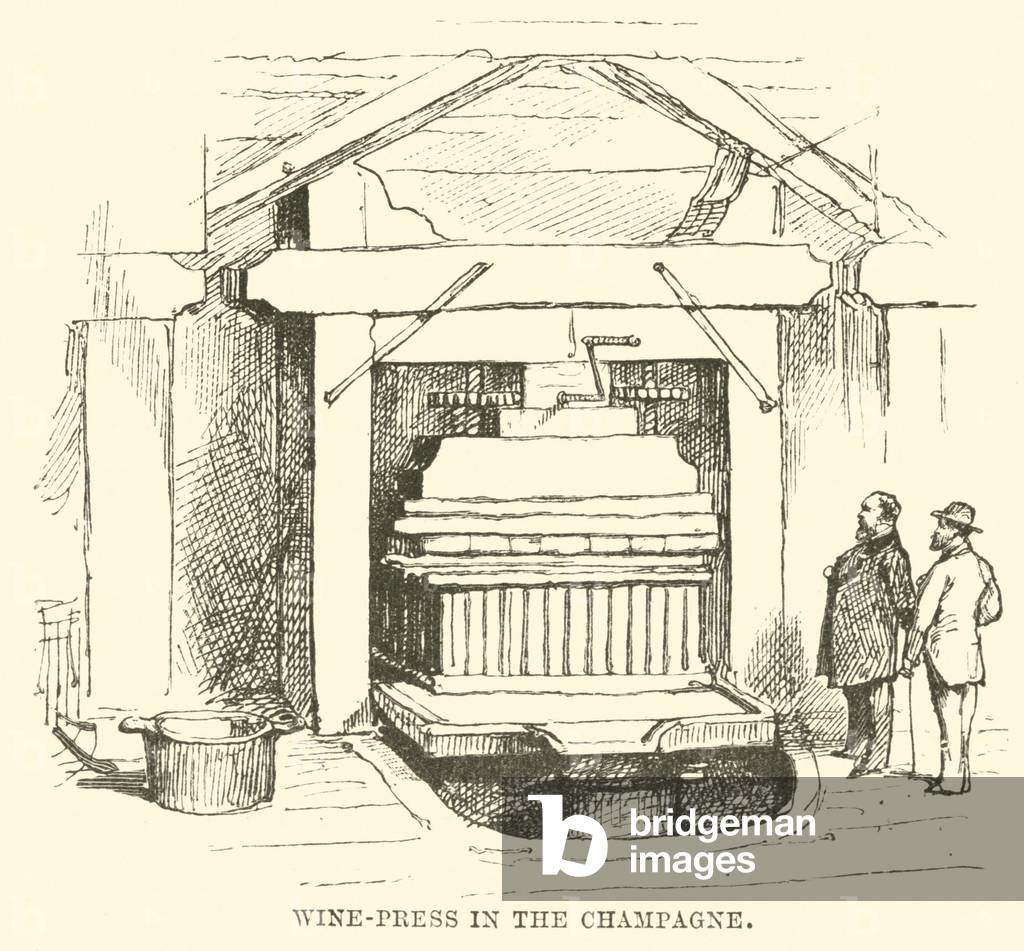 Wine-Press in the Champagne (engraving)