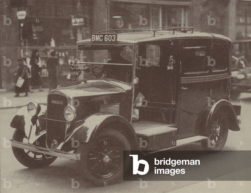 Beardmore London taxi of the 1930s (b/w photo)