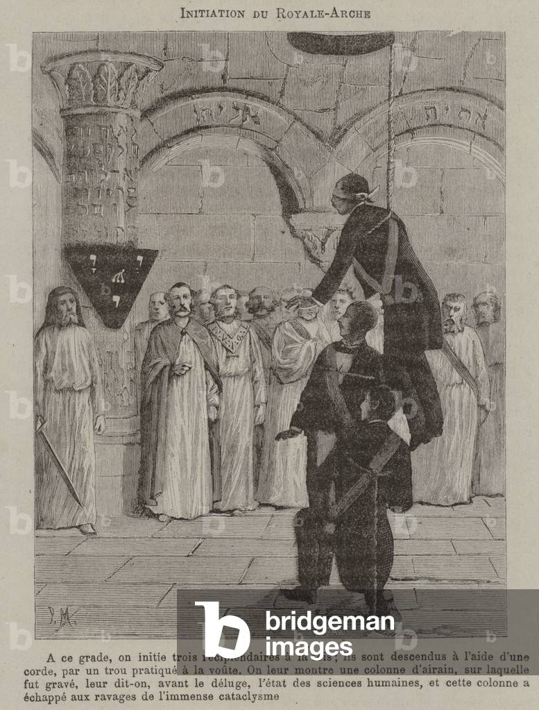 Initiation of a Royal Arch of Enoch (engraving)