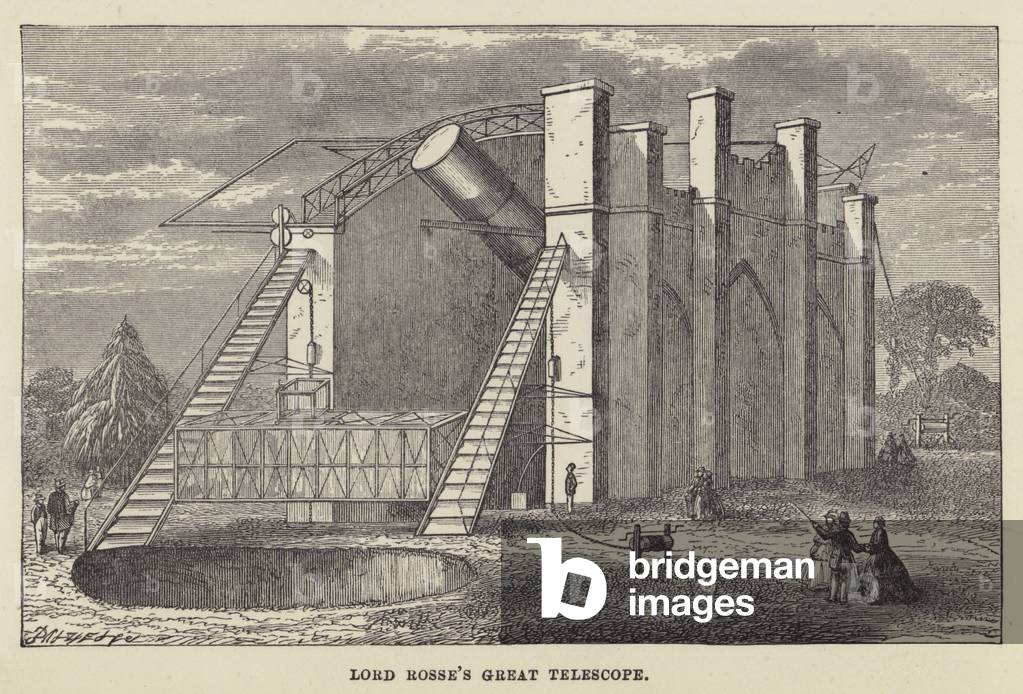 Lord Rosse's great telescope (engraving)