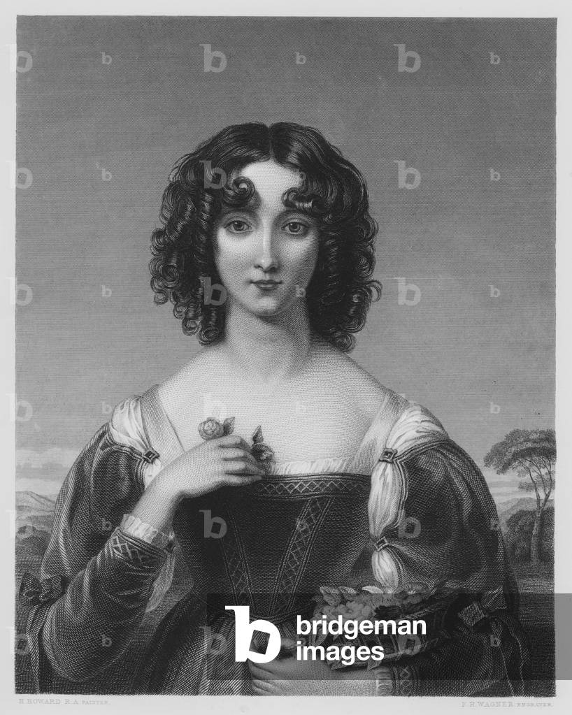 The Flower-Girl, from the picture in the Vernon Gallery (engraving)