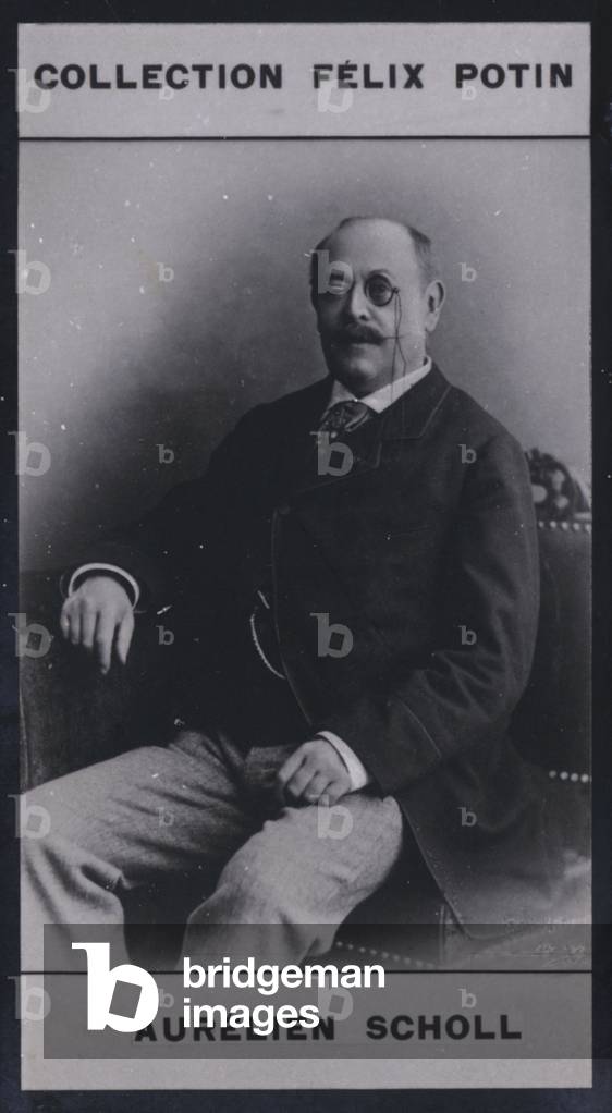 Aurelien Scholl (1833-1902) (b/w photo)