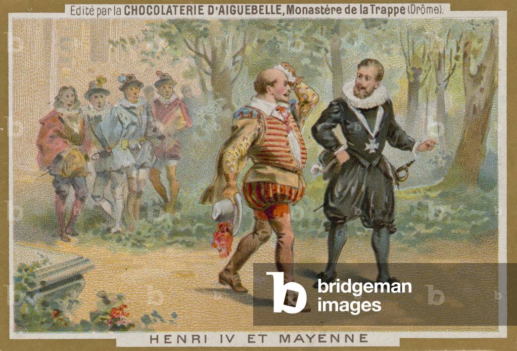 Chocolat d'Aiguebelle trade card (chromolitho)