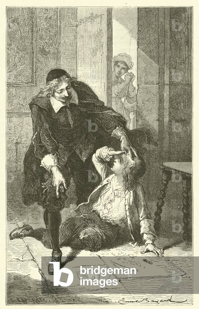 The childhood of Blaise Pascal (engraving)