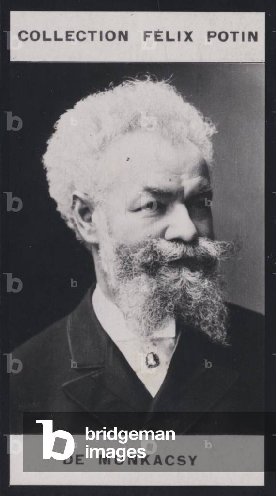 Michel Munkaczy (1844-1901) (b/w photo)