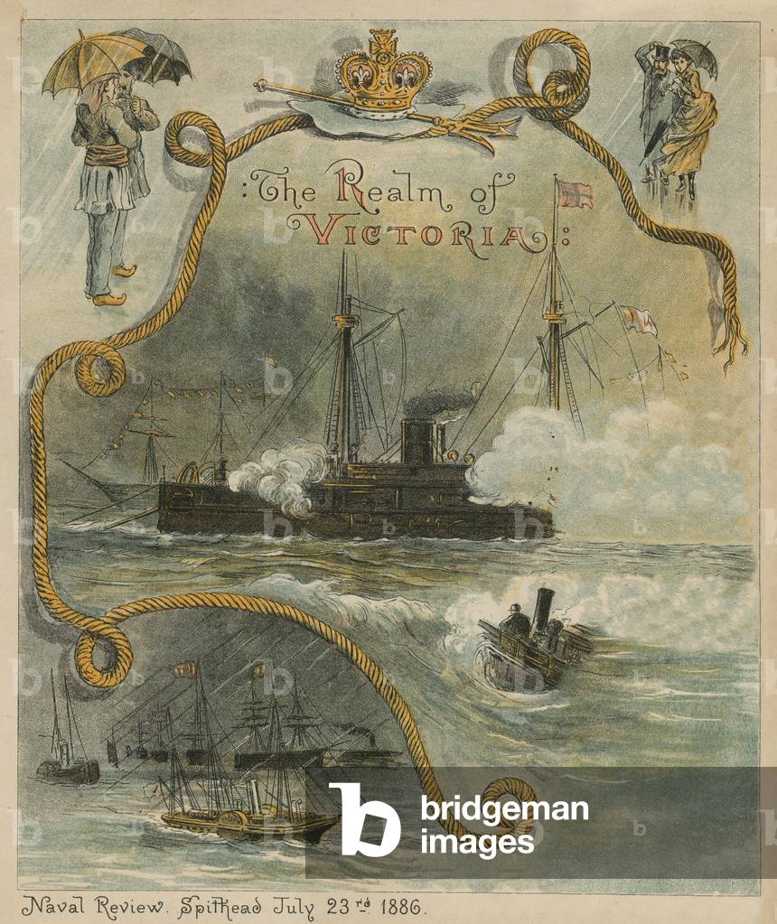 The Naval Review, Spithead, 23 July 1886 (chromolitho)