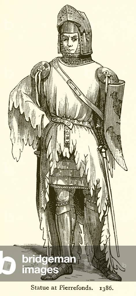 Statue at Pierrefonds. 1386 (engraving)