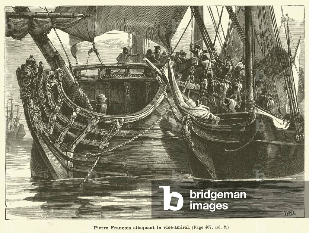 Un Nid De Pirates, 1887 (engraving)