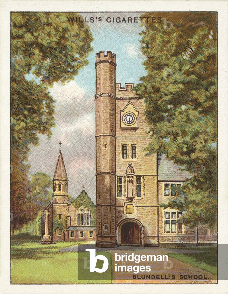 Public Schools, Blundell's School, Pro patria populoque (chromolitho)